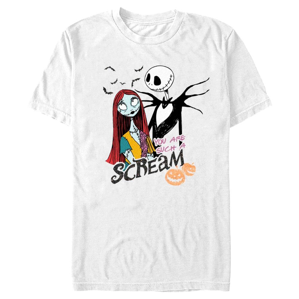 Mens The Nightmare Before Christmas Jack And Sally You Are Such A Scream Tshirt